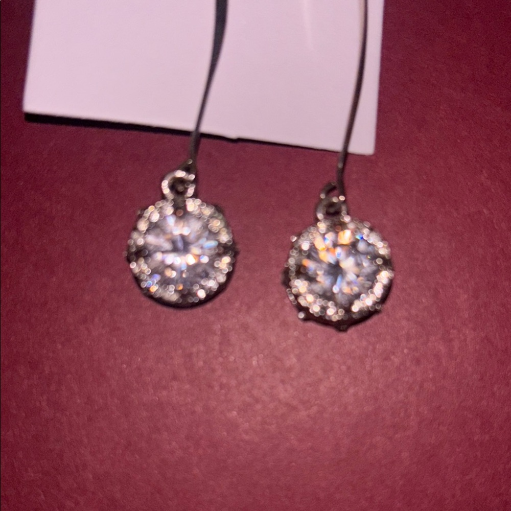 Elegant Silver & Gemstone Drop Earrings